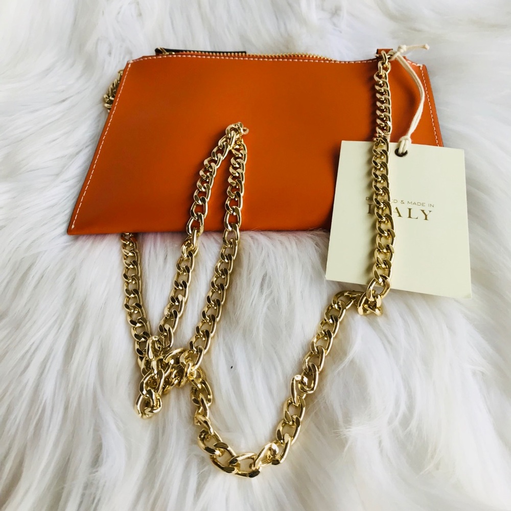 Alberta Di Canio Italian leather Envelope Mini Bag